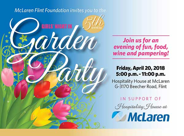 McLaren Flint Foundation Girls Night In, Friday, April 20, 2018