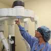 Patient surgical bed that works with a target device
