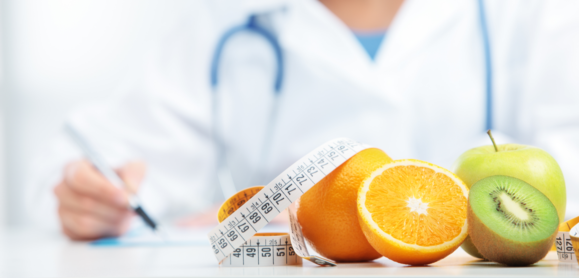 fruit and tape measure