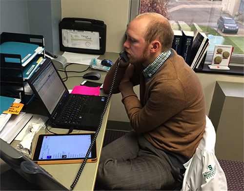 physician at desk