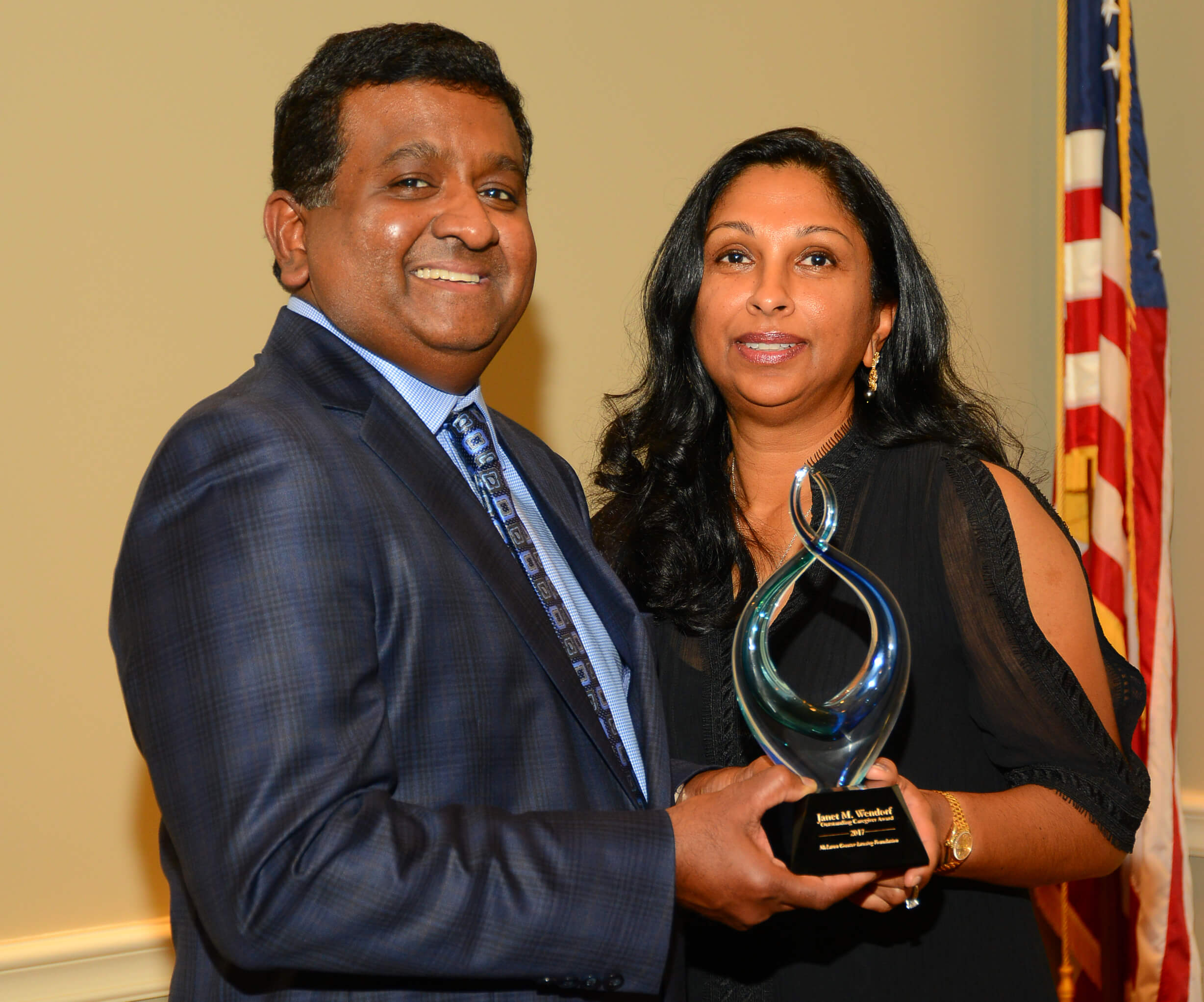 Dr. Chintalapudi Kumar receives Janet M. Wendorf Outstanding Caregiver Award