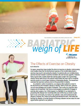 McLaren Flint Bariatric Newsletter Spring 2017