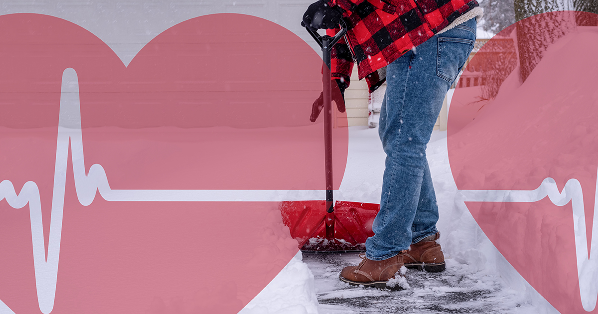 Man Shoveling Snow