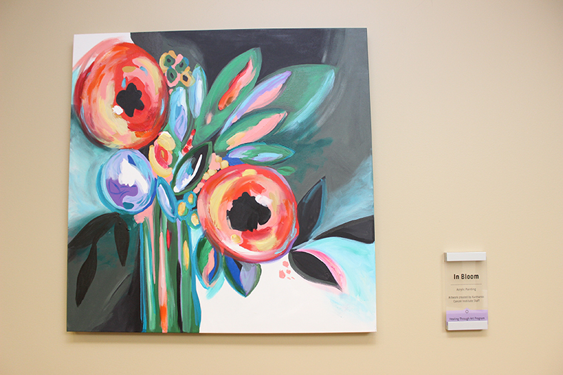 In Bloom, acrylic painting by Karmanos staff