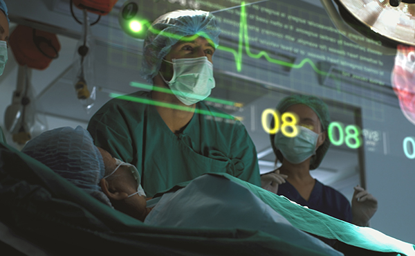 Cardiologist looking over diagnostic report