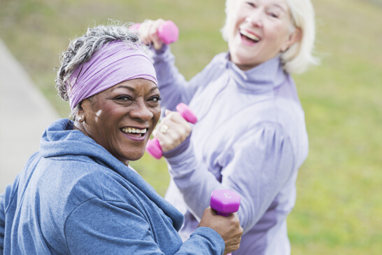 women exercising