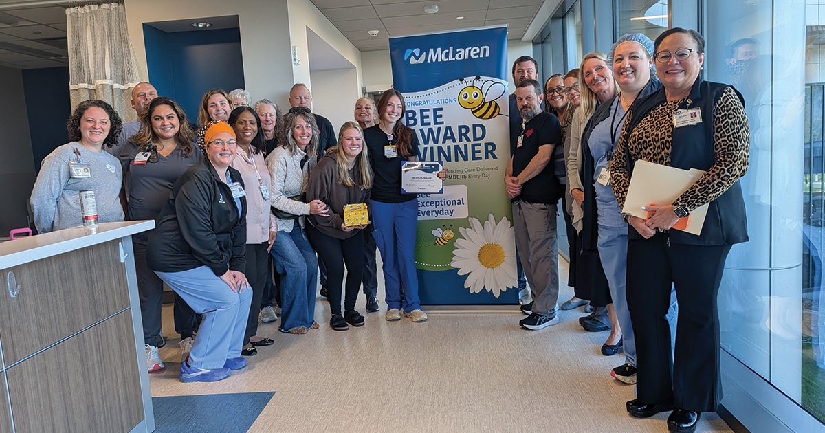 Ruby Dunham with the BEE Award