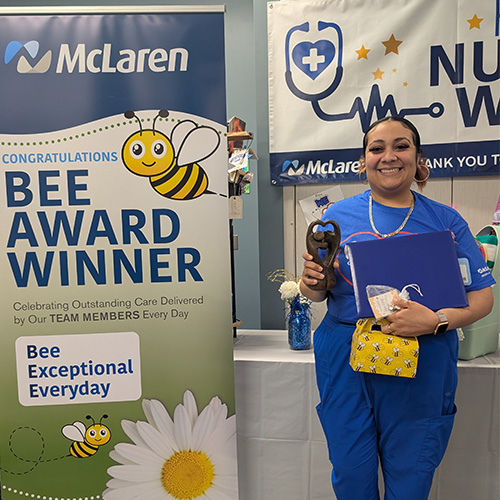 Gabby Lacayo Honored with the McLaren Greater Lansing’s First BEE Award