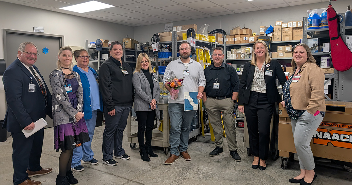 Joe Stubblefield, facilities maintenance manager, was honored as the newest recipient of McLaren Greater Lansing’s Extraordinary Employee of the Season Award.