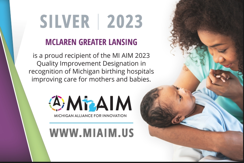 McLaren Greater Lansing Receives a Silver Designation Michigan AIM 2023 Quality Improvement Award