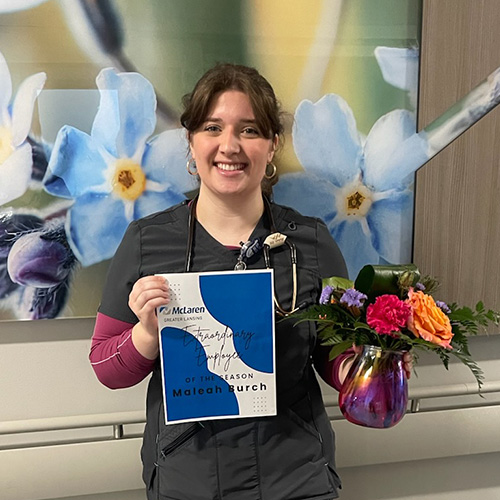 Maleah Burch honored with Extraordinary Employee of the Season Award