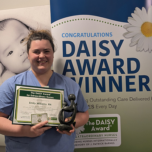 Emily Williams, RN, Honored with the DAISY Award for Extraordinary Nurses