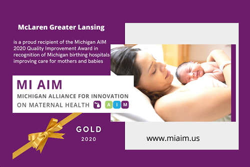 McLaren Greater Lansing Receives a Gold Designation Michigan AIM 2020 Quality Improvement Award