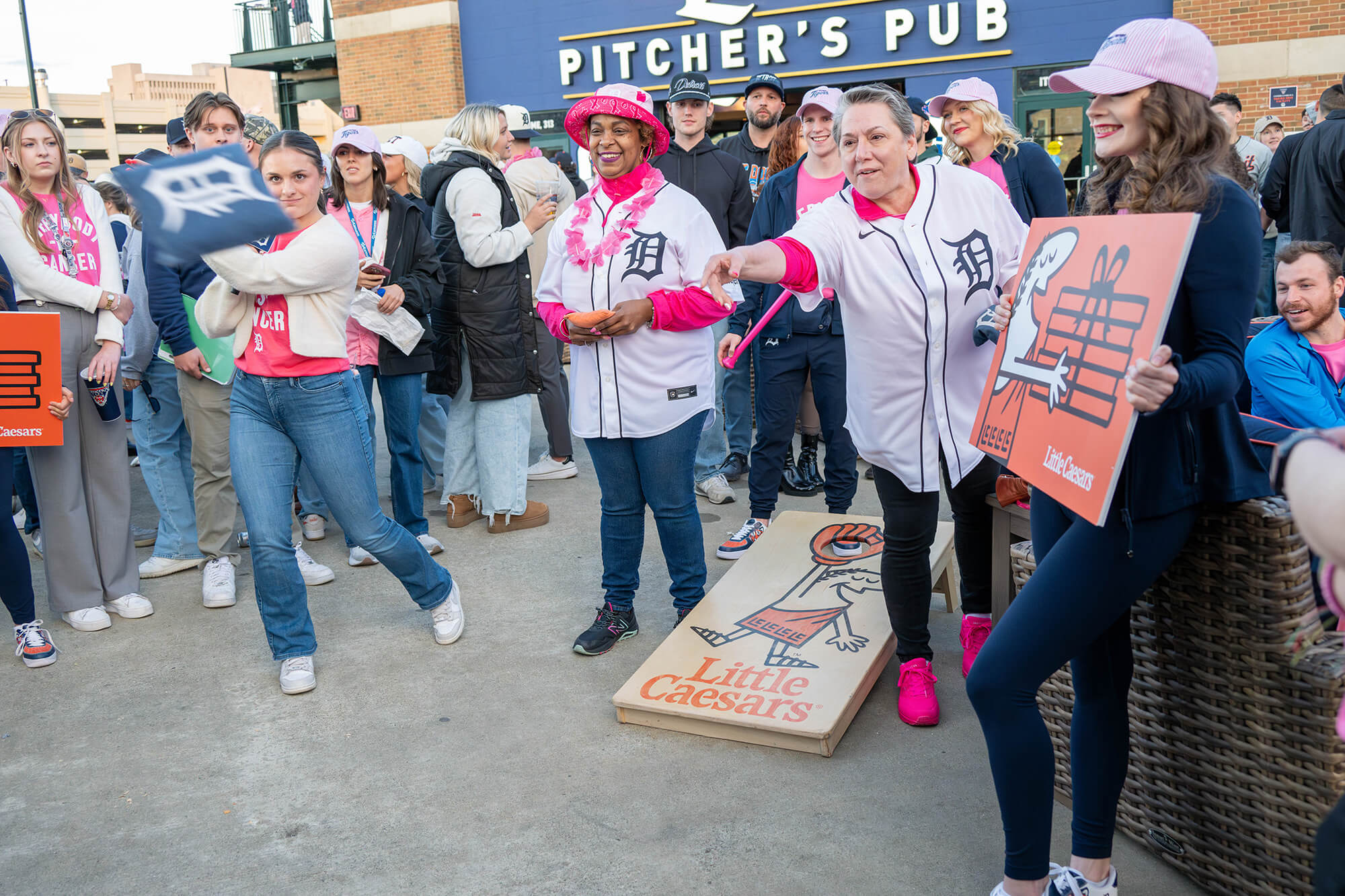 Najah Woods, a two-year breast cancer survivor, and Dawn Troyer, a one-year breast cancer survivor
