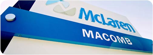 McLaren Macomb sign