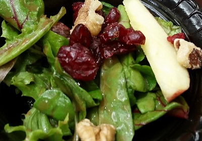 autumn salad with cranberries