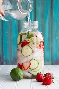 cucumber lime water