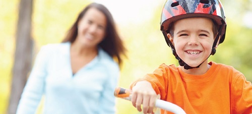 kid on bike