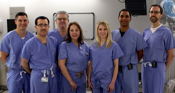 TAVR team in cath lab