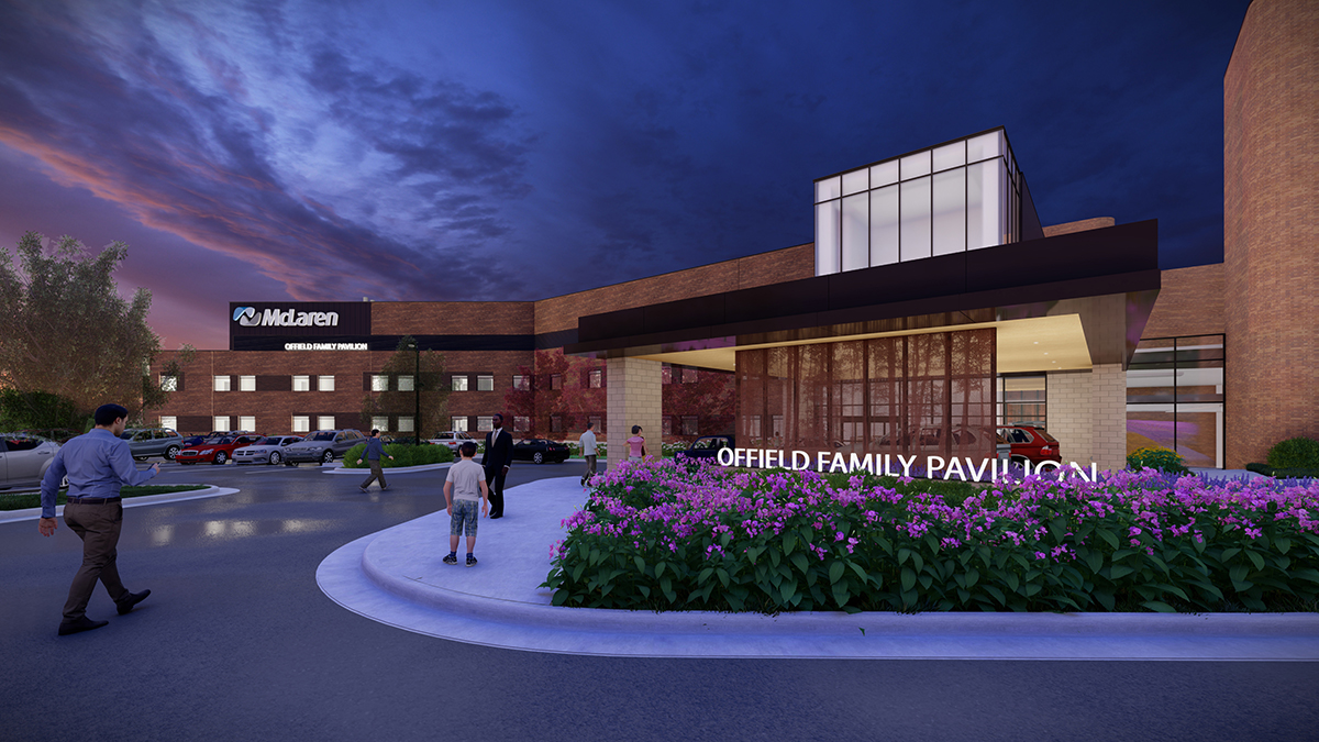 Offield Family Pavilion Exterior Rendering