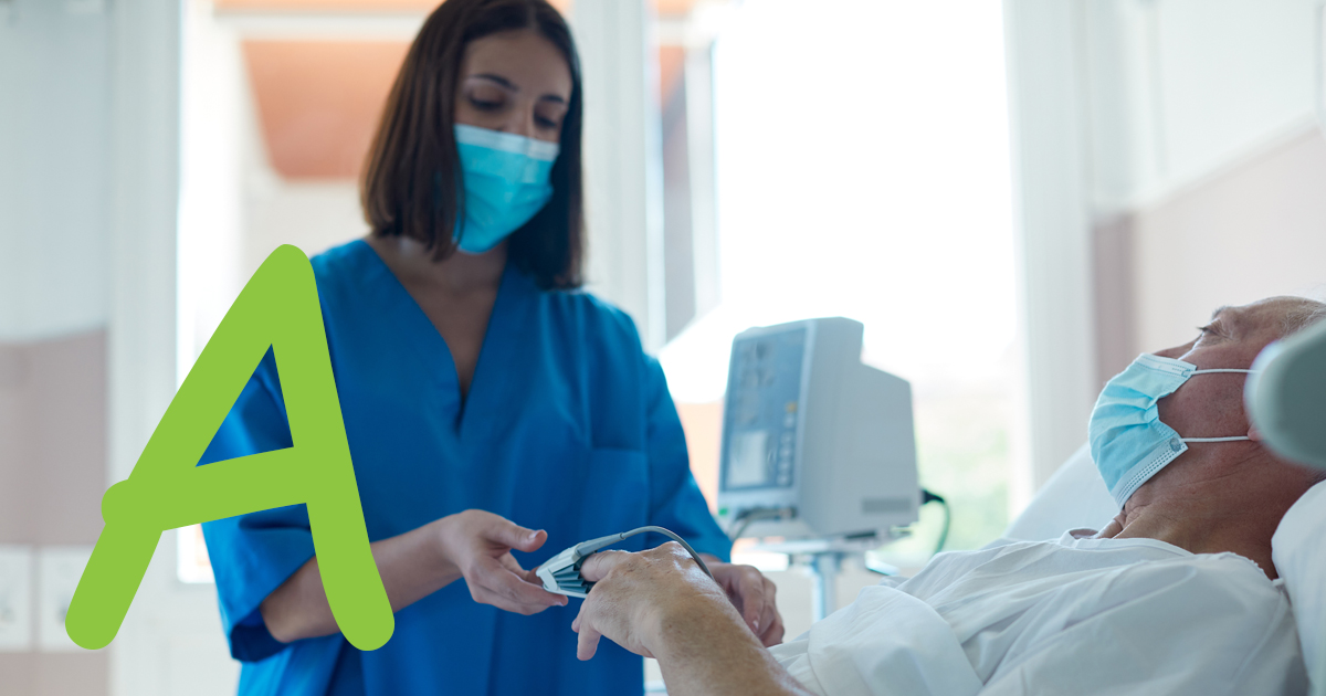 Nurse caring for patient A