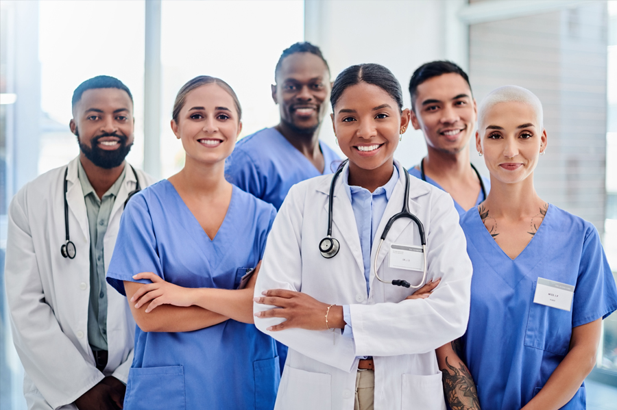 provider leading meeting