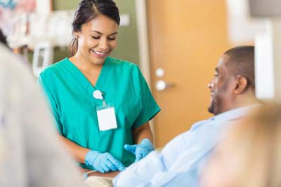 patient and nurse