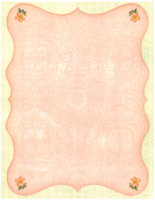 white border paper with pink tapestry message area