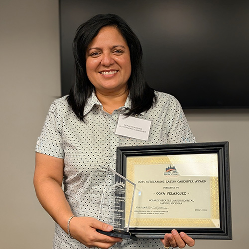 McLaren Greater Lansing Recognizes Oona Velasquez as Its 2024 Outstanding Hispanic/Latino Caregiver