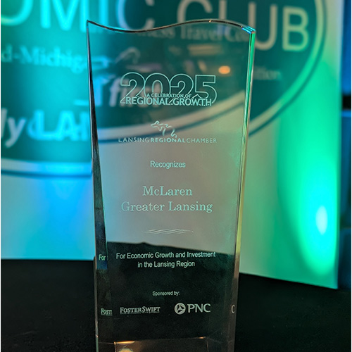 McLaren Greater Lansing Receives the 2025 Celebration of Regional Growth Award from the Lansing Regional Chamber of Commerce