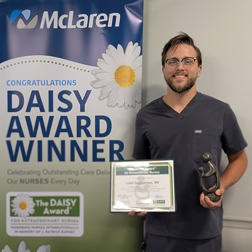 Luke Guggemos, RN, Honored with the DAISY Award for Extraordinary Nurses