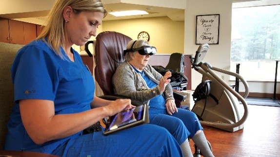 Calming VR environment for pain and anxiety management